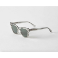EPOKHE - Dylan Smoked Crystal Polished / Green Sun Glasses