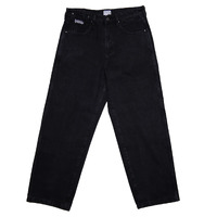 Hoddle - 12o Ranger Denim Black / Black Stitching Baggy Jeans Skate Kingpin store