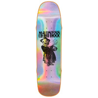 MADNESS Skateboard Deck 8.5" X 32.3" Back Hand Silver Skate Deck R7