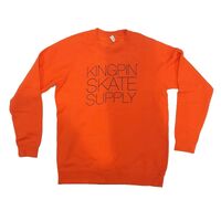 KINGPIN Skate Supply Crew Laguna Orange Skateboard Jumper Sweater Pullover
