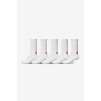 GLOBE MINIBAR CREW SOCKS 5 PACK MENS SIZE 7-11 white SKATEBOARD SURF