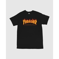 Thrasher Flame T-Shirt Tee New Black Skate Shop Aust Seller Thrasher Mag 110102M/BK