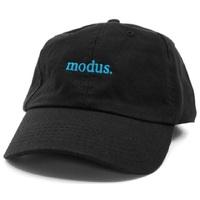 MODUS cap BLACK embroided blue NEW MENS AUSTRALIAN SELLER KINGPIN
