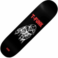 Baker T-FUNK Black / White / Red Deck  8.25" X 31.875" WB 14.25" MELLOW CONCAVE OG Shape Skateboard