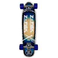 Z-Flex Pop Even Tide 27 Cruiser Skateboard white blue complete