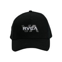 RVCA - Offset Pinched Snapback Black Hat Cap