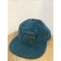Kingpin - Corduroy Hat Cap Ocean Blue Kingpin Logo Skate Supply Adjustable Cord