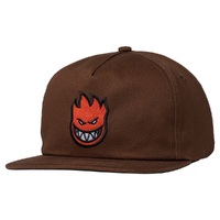 Spitfire - Big Head Fill Brown / Red Hat Snapback Cap OSFA