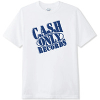 Cash Only records Tee white / blue Shirt Tee T-Shirt Short Sleeve