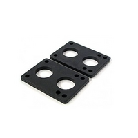 TRINITY SKATEBOARD RISER PADS BLACK 1/4 INCH