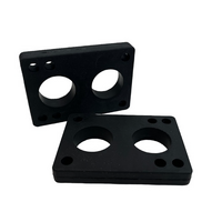 TRINITY SKATEBOARD RISER PADS BLACK 1/2 INCH