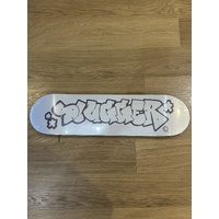 Slugger Graffiti Logo White / Grey Skateboard Deck Skate Board ASST SIZES
