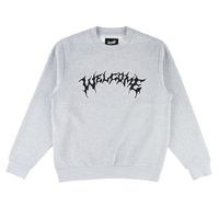 Welcome Skateboards - Barb Applique Crew Grey Pull Over Jumper