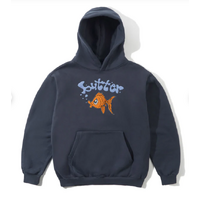 Butter Goods - Goldfish Hoodie Lead Blue hood hoody