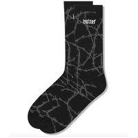 Butter Goods - Wired Socks Charcoal Pair Socks Buttergoods US Mens 7 - 11