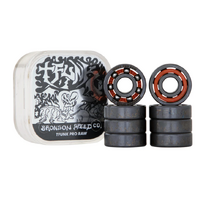 BRONSON SPEED CO. - T-FUNK PRO Shieldless Skateboard Bearings RAW - Set of 8