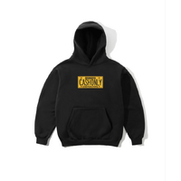 CASH ONLY - Heavy Weight Basic Black Hoodie Fleece Pull Over Jumper