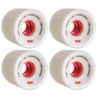 GLOBE SKATEBOARD WHEEL conical CRUISER 65MM 78A SOFT CRUISER WHEEL WHITE / RED