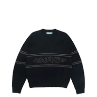 ichpig RAZOR KNITTED CREW BLACK ICHPIG