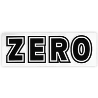 ZERO  STICKER BOLD 6.5" inch Sticker