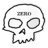 ZERO  STICKER single skull  4.25" X 4.25"" inch Sticker