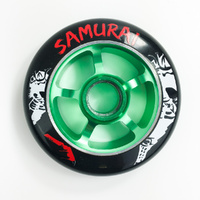 samurai scooter wheel 100mm armour black/ green 88a