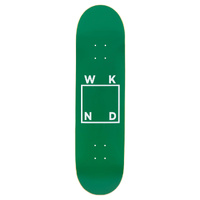 Weekend WKND 8.5" White Logo Green Skateboard DECK WEEK END