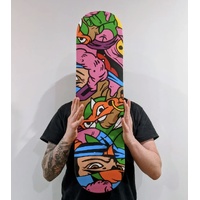 FOUND OBJECTS x MI IDEAS DECK LIMITED RELEASE (1/20) half shell SKATEBOARD DECK ASST SIZES