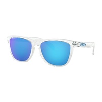 Oakley Shades Frogskins Crystal Clear PRIZM Sapphire Iridium Sunglasses