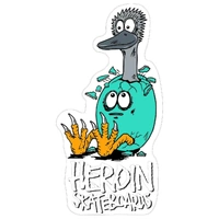 HEROIN Emu Egg Sticker