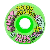 HEROIN WHEELS JASON ADAMS WIDE BOYS NEON GREEN 52MM 99A