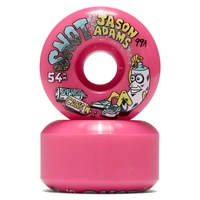 HEROIN WHEELS JASON ADAMS SPRAY CANS NEON PINK SWIRL 54MM 99A