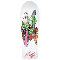 Santa Cruz - Stranger Things Meek OG Slasher Reissue 10.1"" x 31.13" White Deck Skateboard