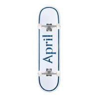 April Skateboards complete - OG Logo blue mini 7.25" Skateboard Deck