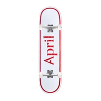 April Skateboards complete - OG Logo red mini 7.5" Skateboard Deck