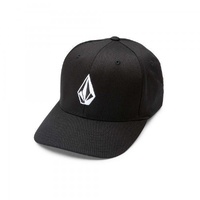 VOLCOM FULL STONE XFIT HAT BLACK NEW FLEXFIT CAP SKATE SHOP AUST