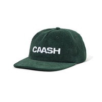 Cash Only - Grand 5 panel Snapback Cap Pine Green Embroided cord