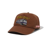 Cash Only - Transport 5 panel Snapback Cap Brown