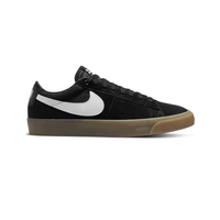 NIKE BLAZER LOW PRO GT BLACK WHITE GUM MENS suede