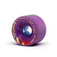 Orangatang - Longboard Wheels Fat Free 65mm 83a Purple Set of 4