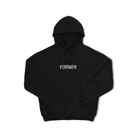FORMER CLOTHING LEGACY EMB HOOD BLACK - 1 (FFL-24127-BLK)