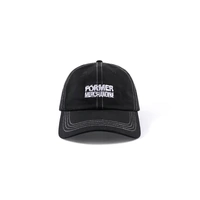 FORMER Skewed 6 panel Cap Black