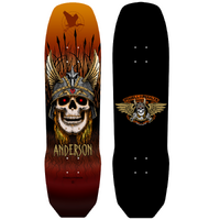 Powell Peralta Deck Andy Anderson Heron Skull 8.45" Rust Maple skateboard