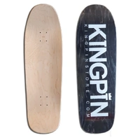 KINGPIN SKATE SHOP OLDSKOOL shape SKATEBOARD DECK black stain 9.8125 x 32 WB 14.5