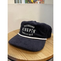 Kingpin Cap Strap Back Cord Rope Navy / White Kingpin Logo Skate Supply Adjustable