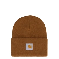 CARHARTT LOGO BEANIE HAMILTON BROWN