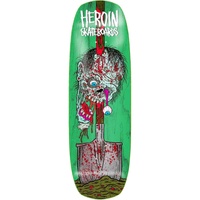 Heroin DOUBLE SHOVEL deck 9.9" Shaped Deck Skateboard Skate Board