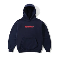 Butter Goods - Ripstop Logo Applique Pullover Hood Navy Hoodie Fleece Buttergoods