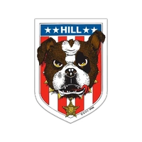 POWELL PERALTA SKATEBOARD OG STICKER Franky HIll Bull dog