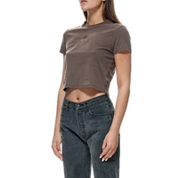 Stussy Slim Fit Tee Brown Womens Graffiti T-SHIRT